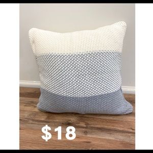 Gray accent pillow